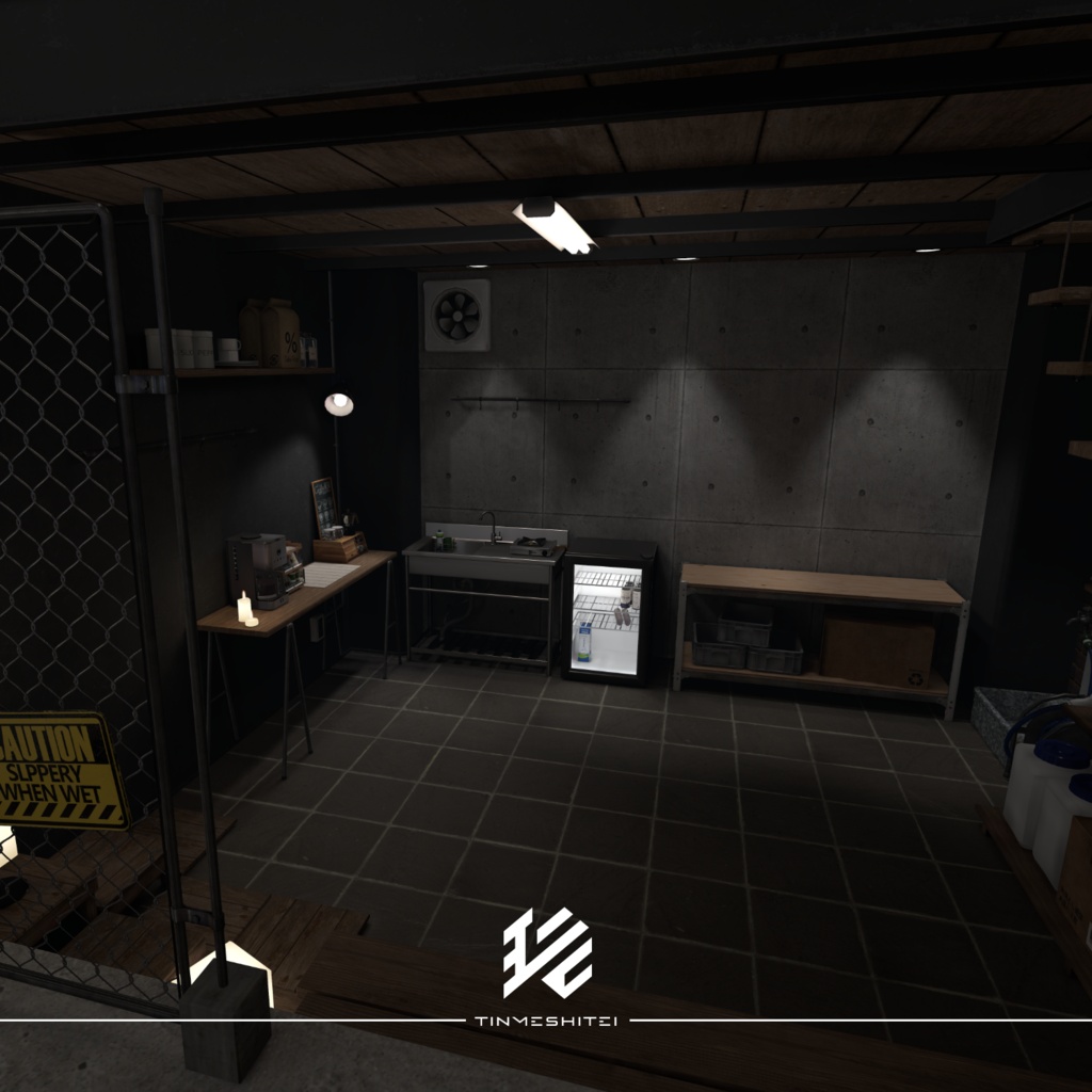 VRCワールド『Modern Industrial Room』