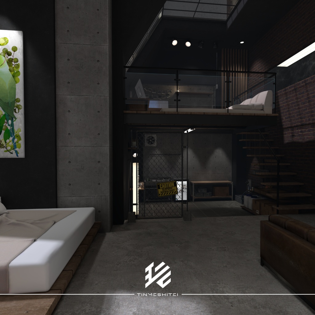 VRCワールド『Modern Industrial Room』