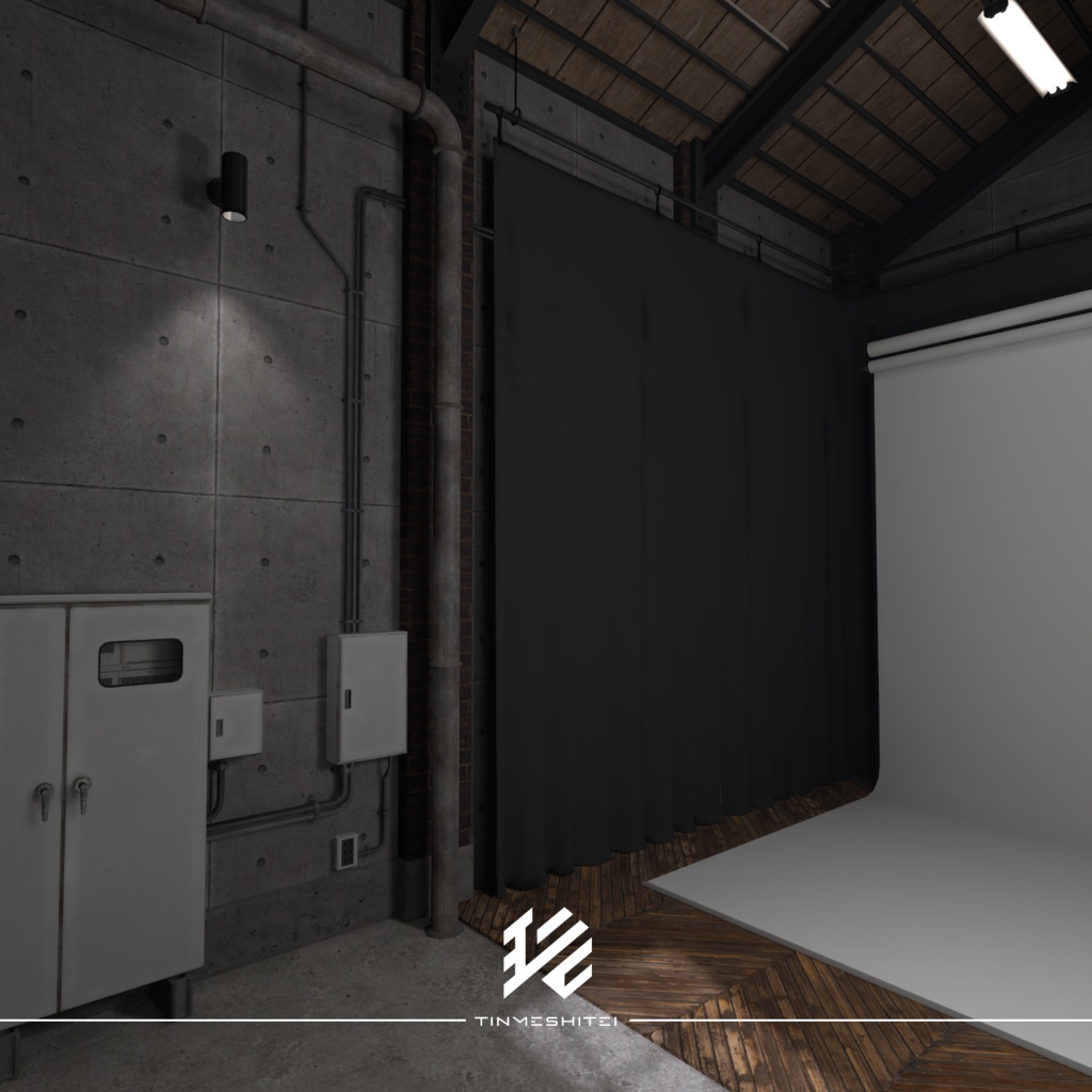 VRCワールド『Modern Industrial Room』