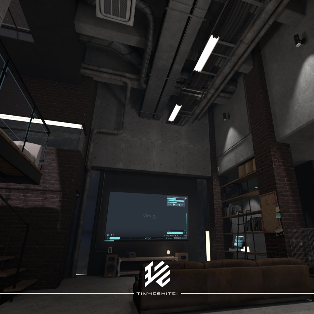 VRCワールド『Modern Industrial Room』