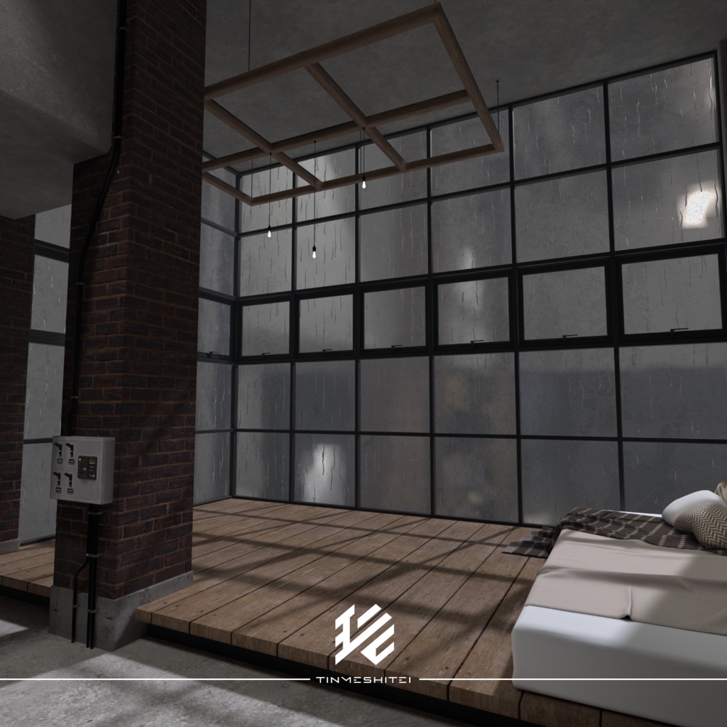 VRCワールド『Modern Industrial Room』