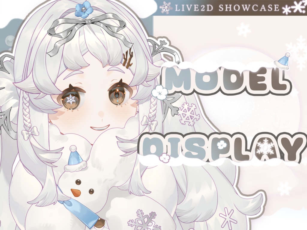 【Live2D Model/live2dモデル】小雪人❄️☃️