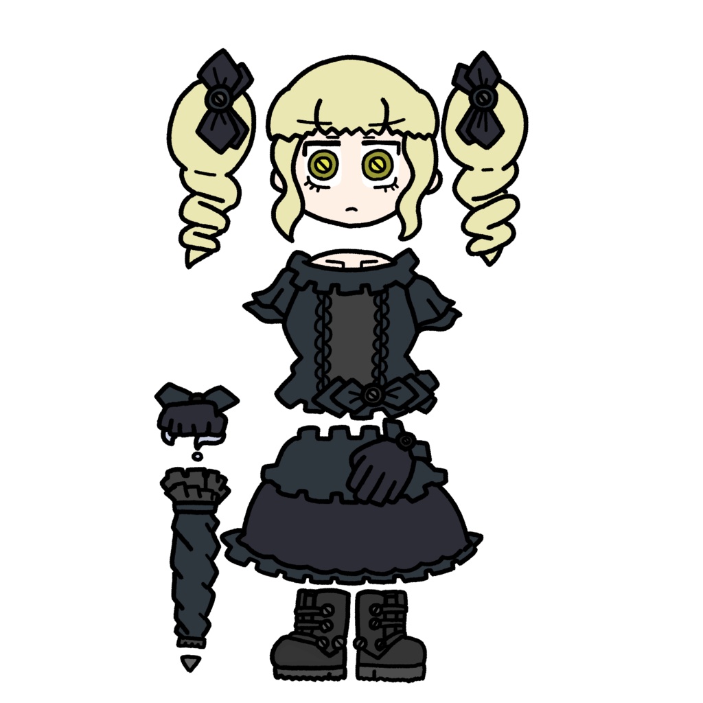 分離体ガールアクリルキーホルダー