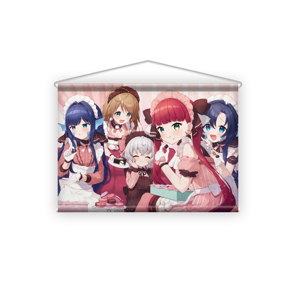 【2022年バレンタイン記念】天使代行ラングドシャ ガールズ・タペストリー【B2横】
