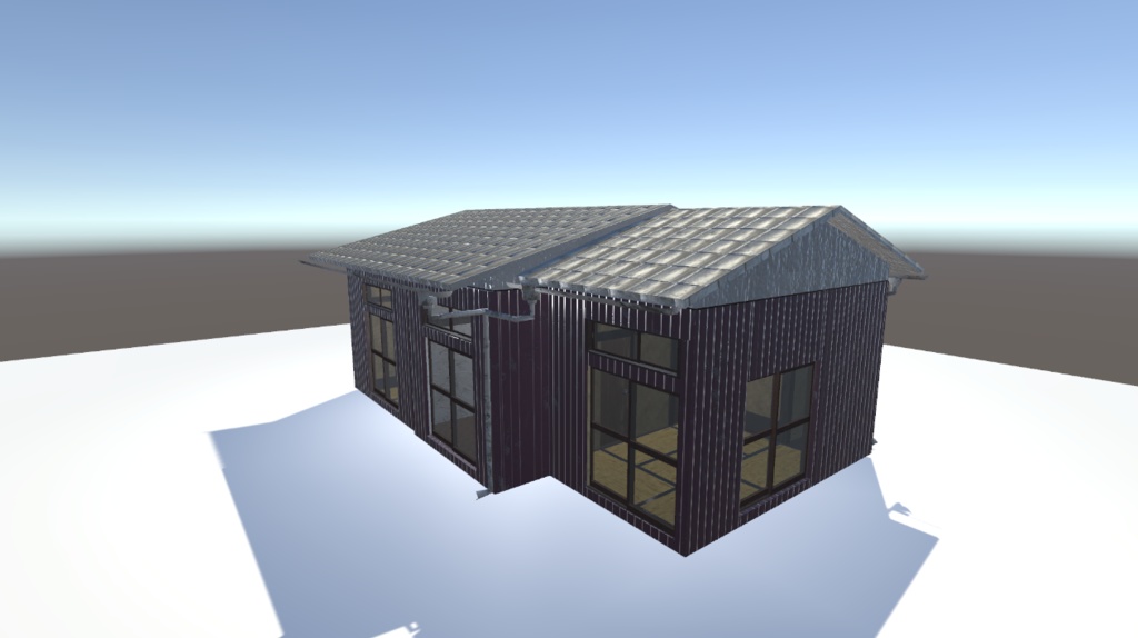 【Unity】家3Dモデル 内装付き
