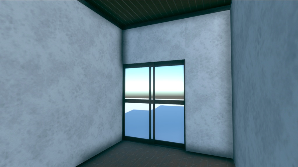 【Unity VRChat Blender】家8 3Dモデル 内装外装付き