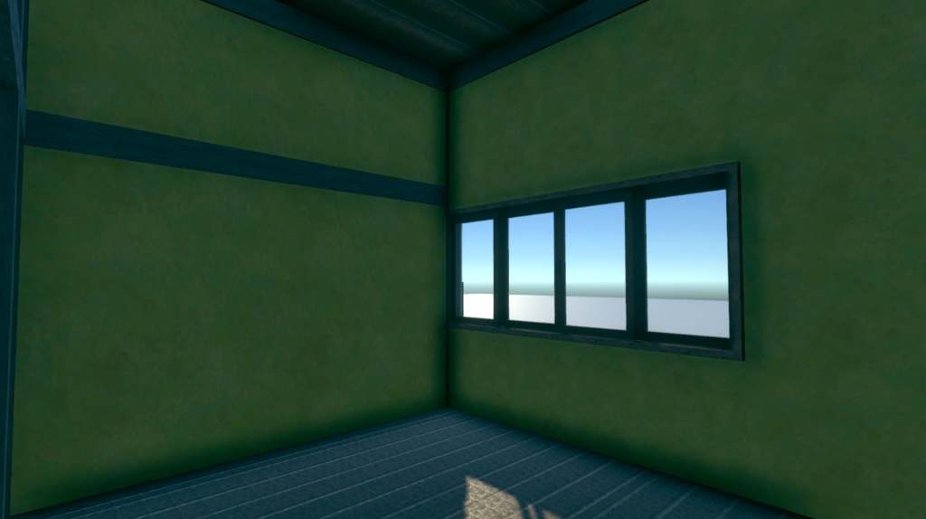 【VRChat、Unity対応】日本家屋 内装外装付き ふすまや窓つき