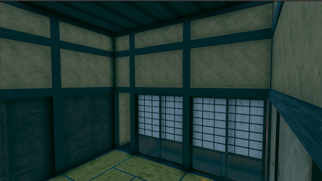 【VRChat、Unity対応】日本家屋 内装外装付き ふすまや窓つき