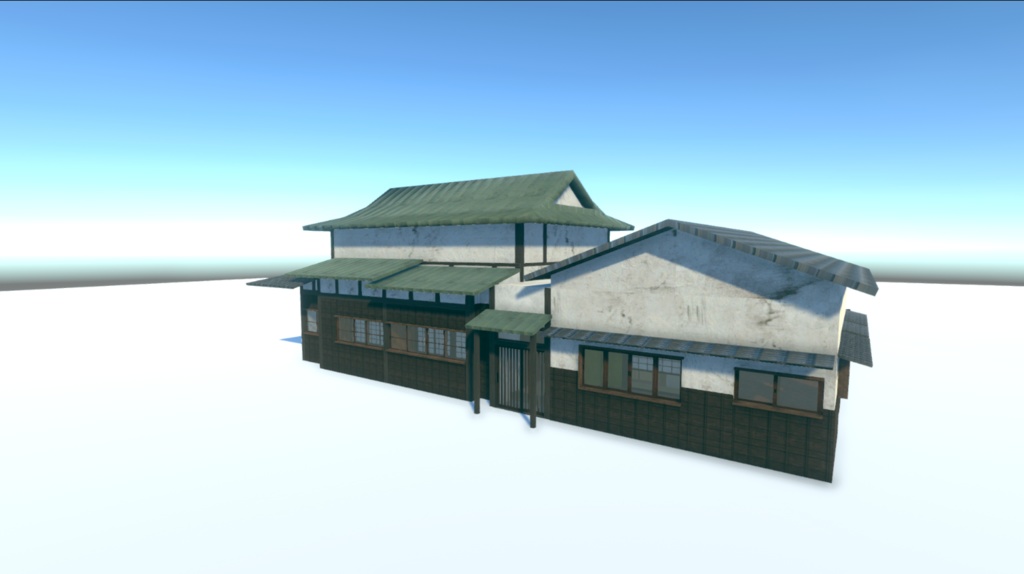 【VRChat、Unity対応】日本家屋 内装外装付き ふすまや窓つき