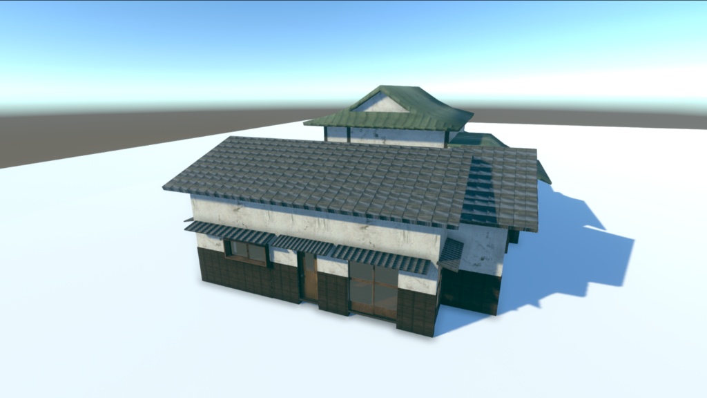【VRChat、Unity対応】日本家屋 内装外装付き ふすまや窓つき