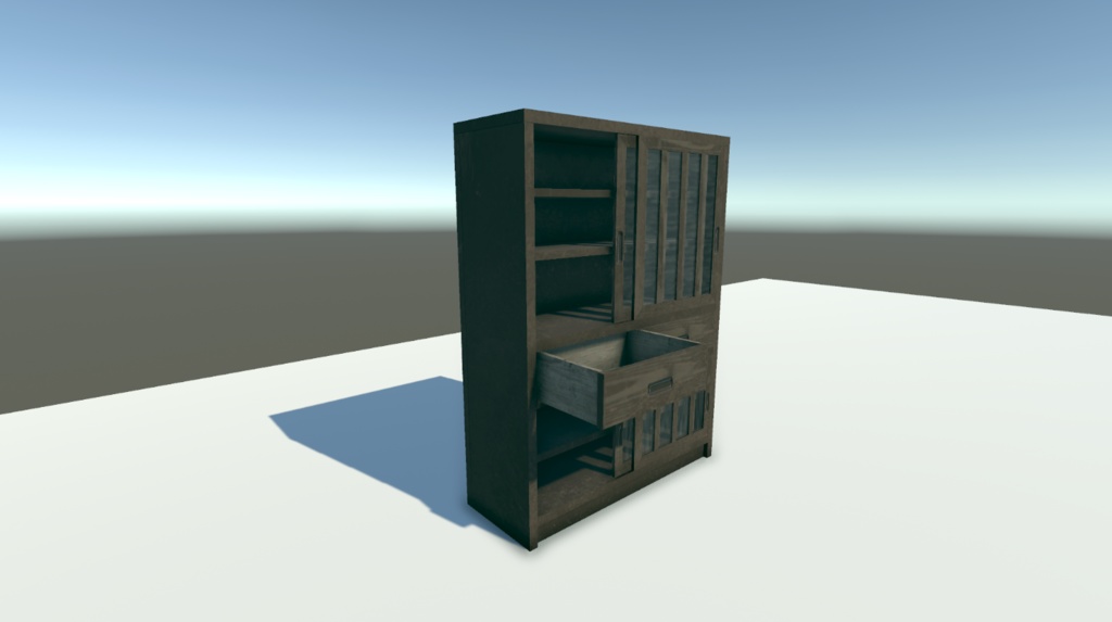 【無料 3Dモデル VRChat対応】水屋箪笥