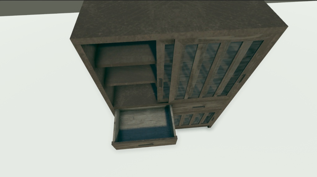 【無料 3Dモデル VRChat対応】水屋箪笥