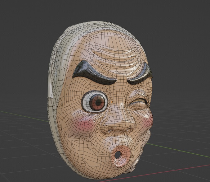【VRChat対応】お面セット(天狗、般若、ひょっとこ、狐)