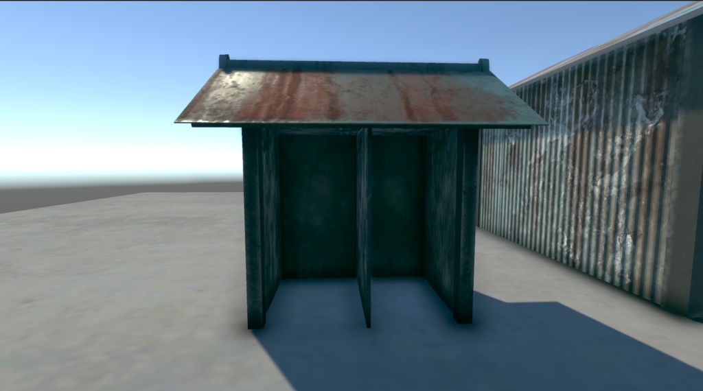 【VRChat対応】 外小屋セット 3Dモデル