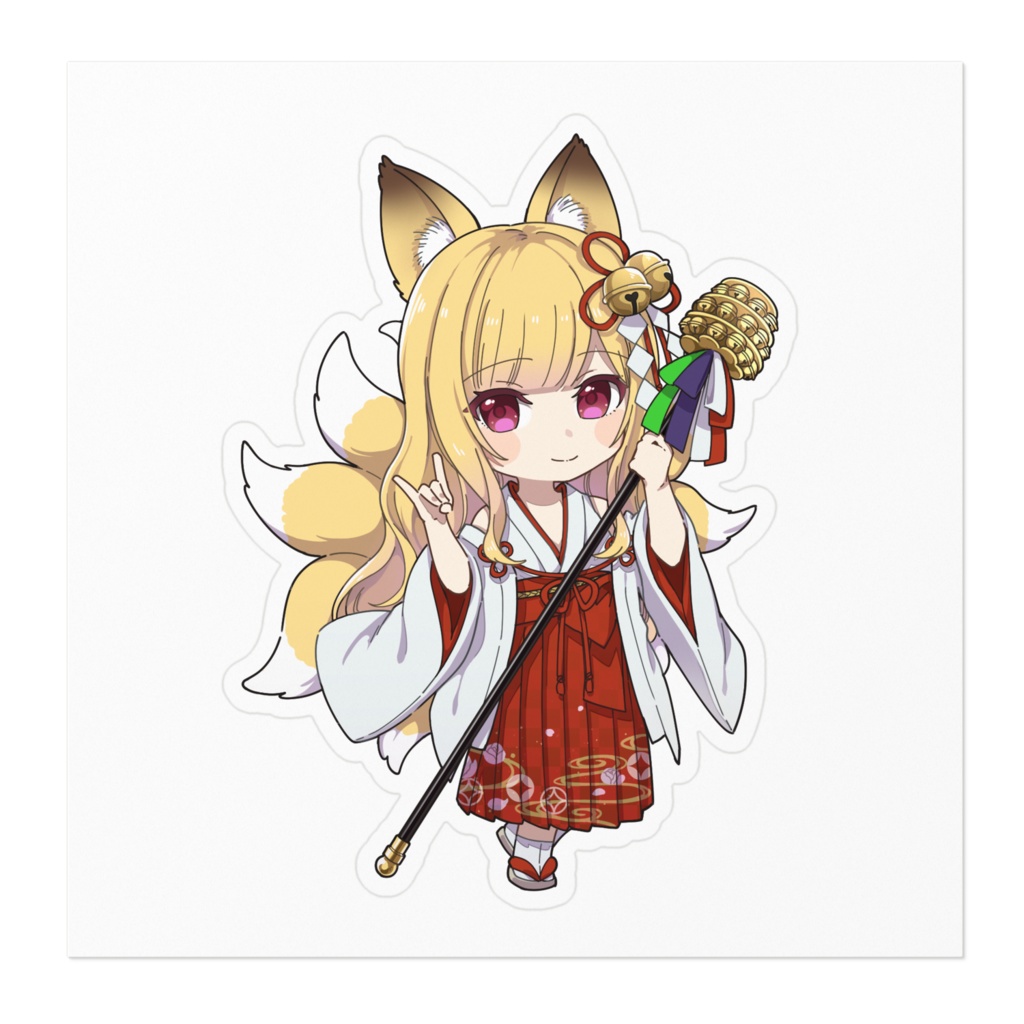 ⛩ 【通常版】ご利益月宮ちゃん! -ステッカー- ⛩