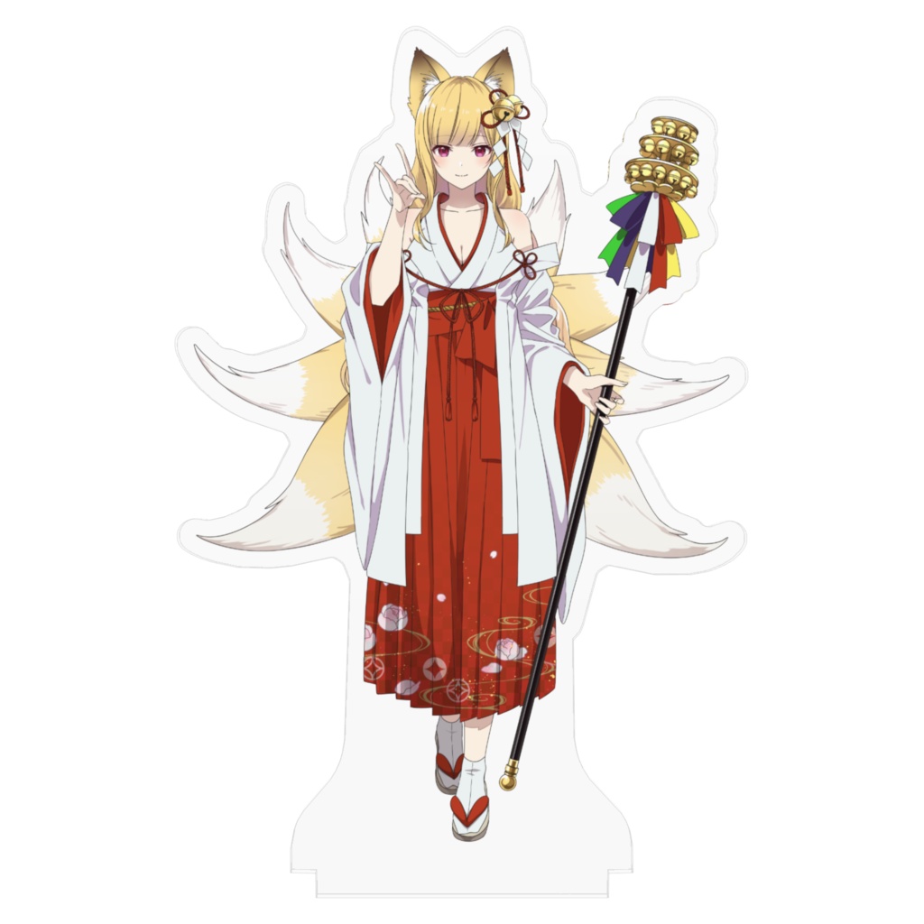 ⛩ 【名前ロゴ入り】金狐 -立ち絵アクリルフィギア- ⛩