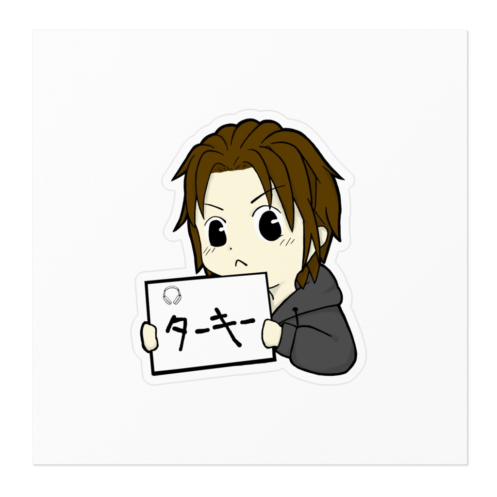 【ステッカー】ターキー_5x5cm^2程度