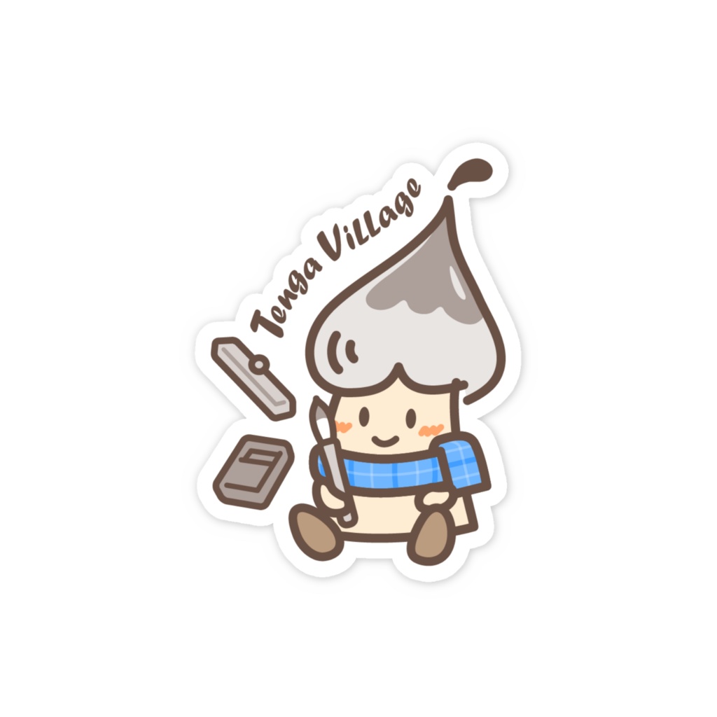 すけべ縁日てんくん1ステッカー