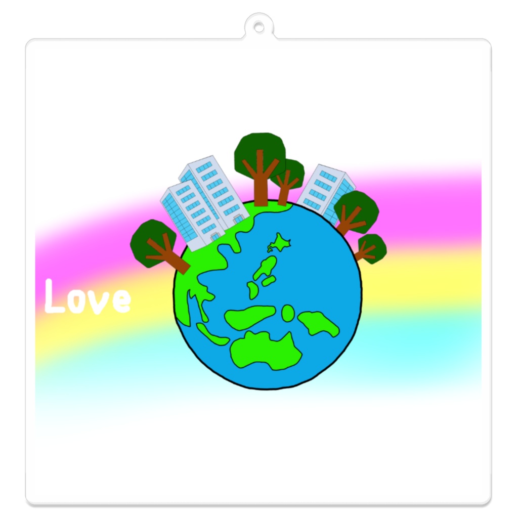 地球キーホルダー