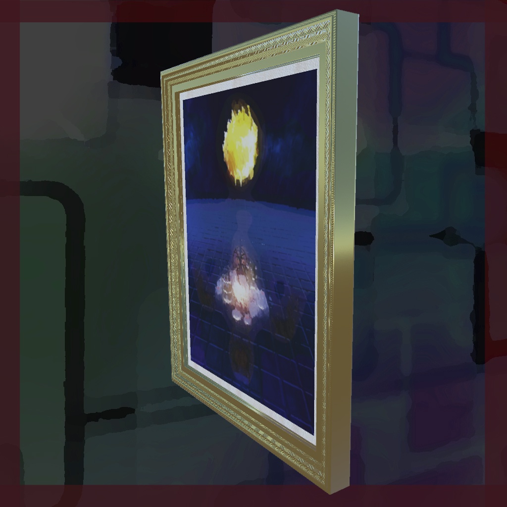 額入り絵画【3Dモデル】