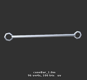 【△100】100ポリゴン ロードコーン & △100ポリゴン コーンバー カラーバリエーション11色セット 物理セットアップ済み