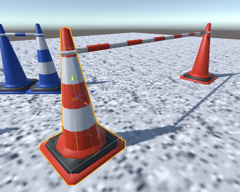 【△100】100ポリゴン ロードコーン & △100ポリゴン コーンバー カラーバリエーション11色セット 物理セットアップ済み