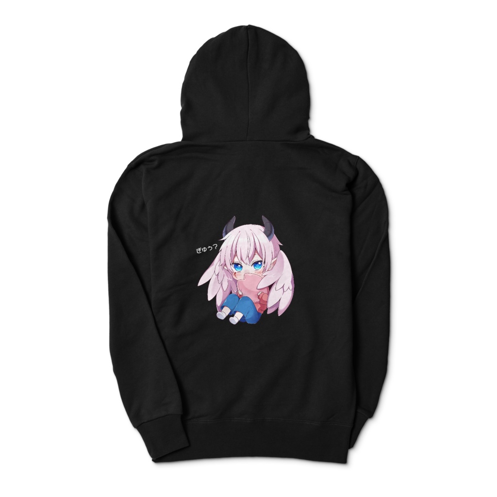 まみおジップパーカー<ブラック>