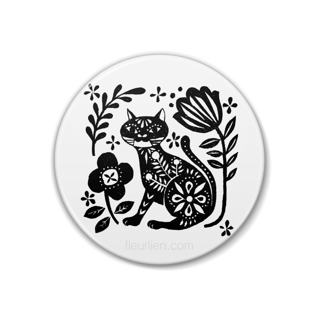 ねこまなざし　缶バッジ