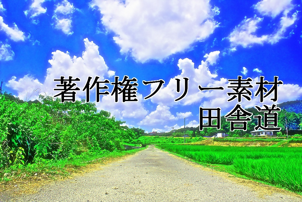 著作権フリー素材（田舎道）