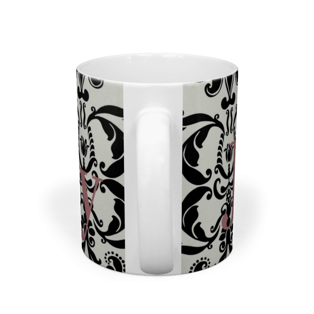 ダマスク柄マグカップ