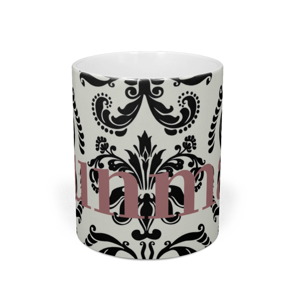 ダマスク柄マグカップ