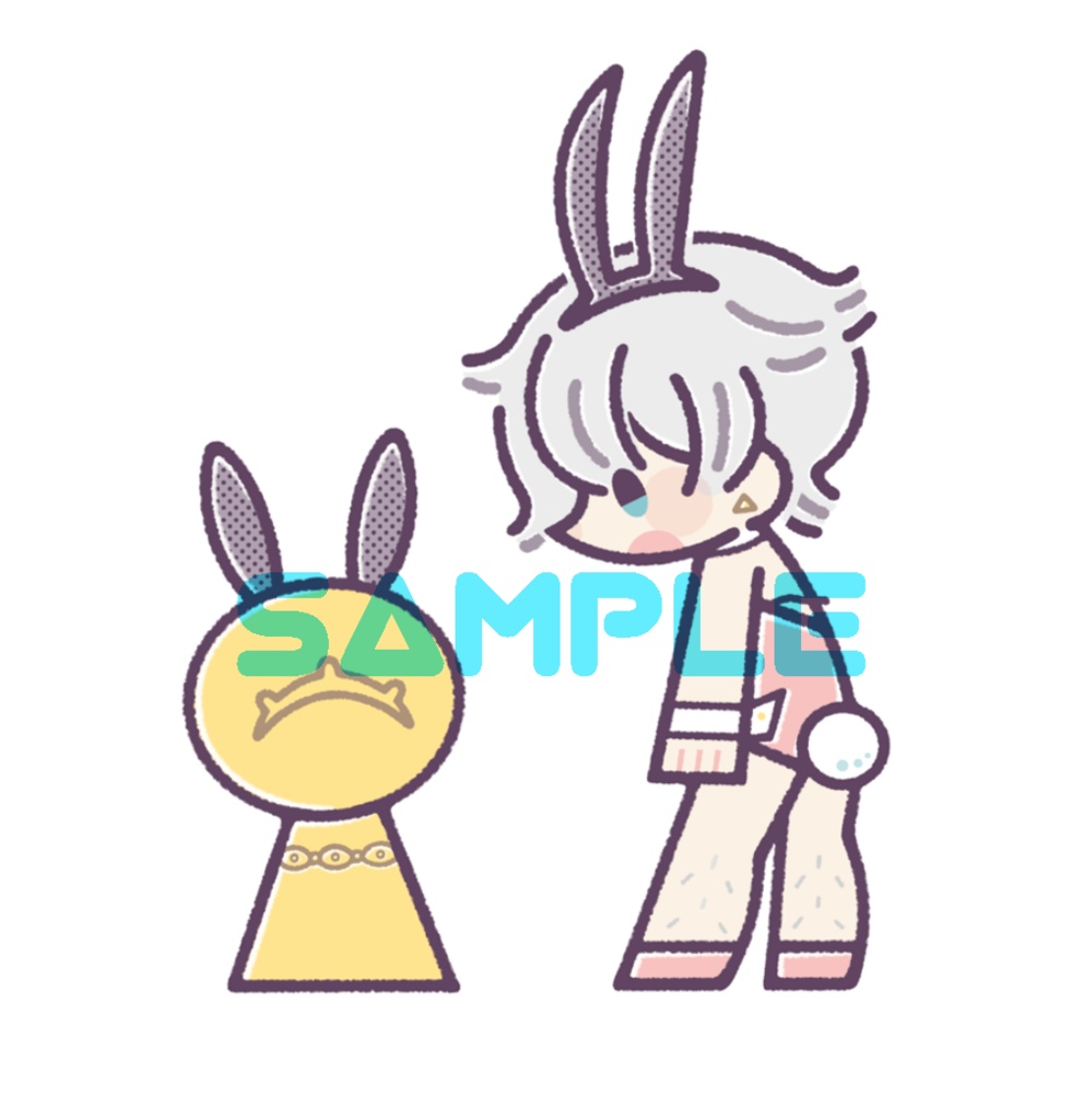 バニロナくんとバニメビの自立アクスタ