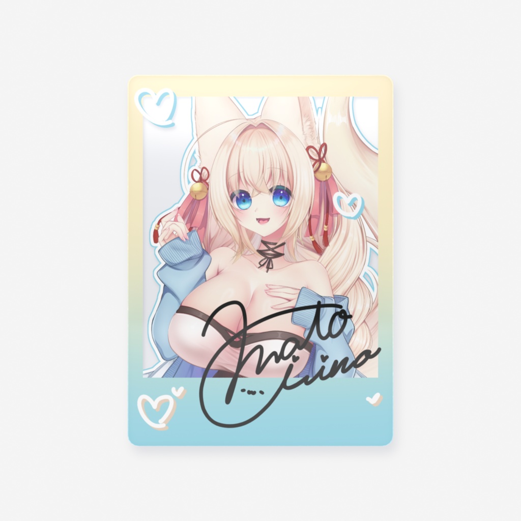 サイン入りチェキ風クリアカード