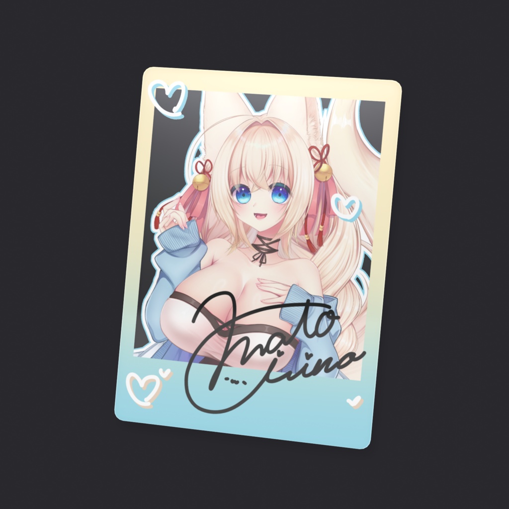 サイン入りチェキ風クリアカード