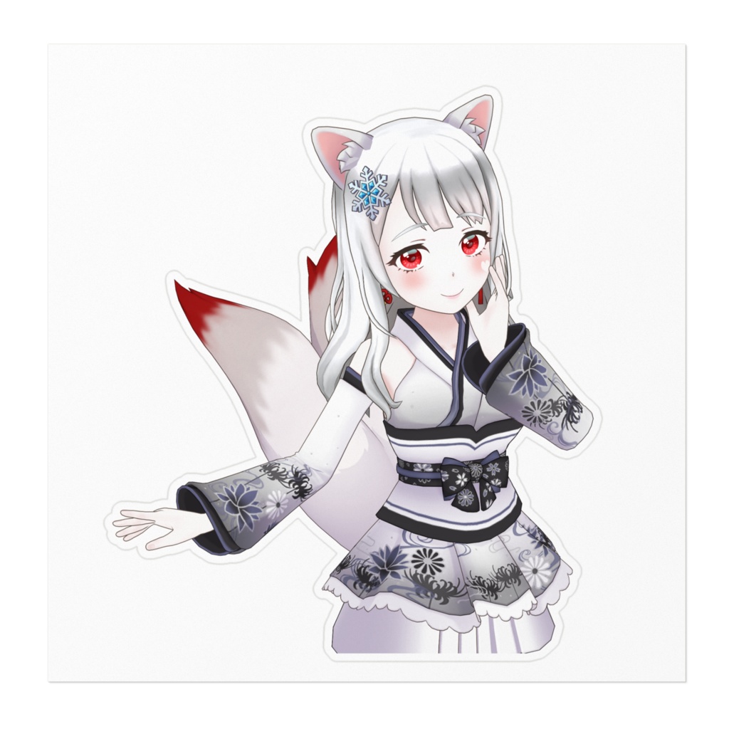 ステッカー 淡雪 真白