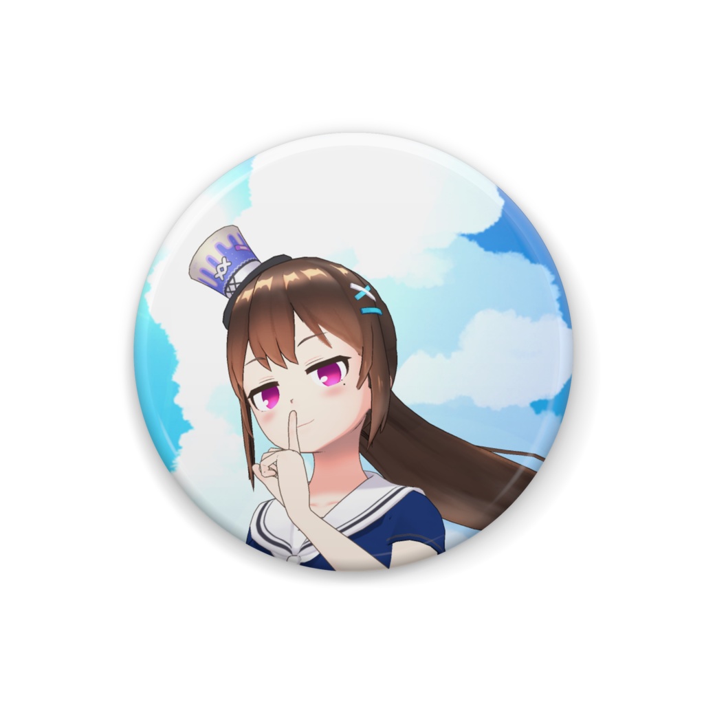 缶バッジ　えびせん