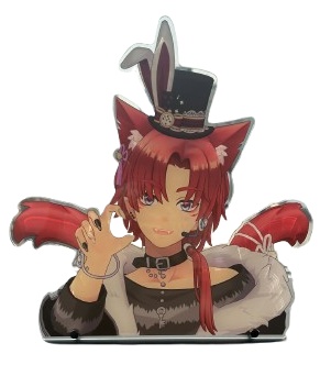 【舞台アヤト】まるで本物！あなたのアバターと暮らせる♪顔～肩までリアルな30cmアクスタ 