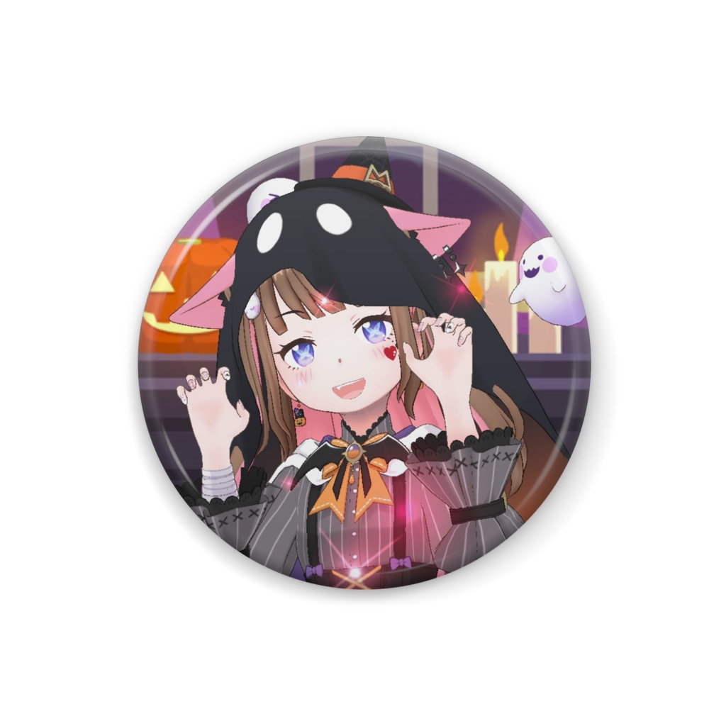 【38B(みやび)】ハロウィングッズ-缶バッジ