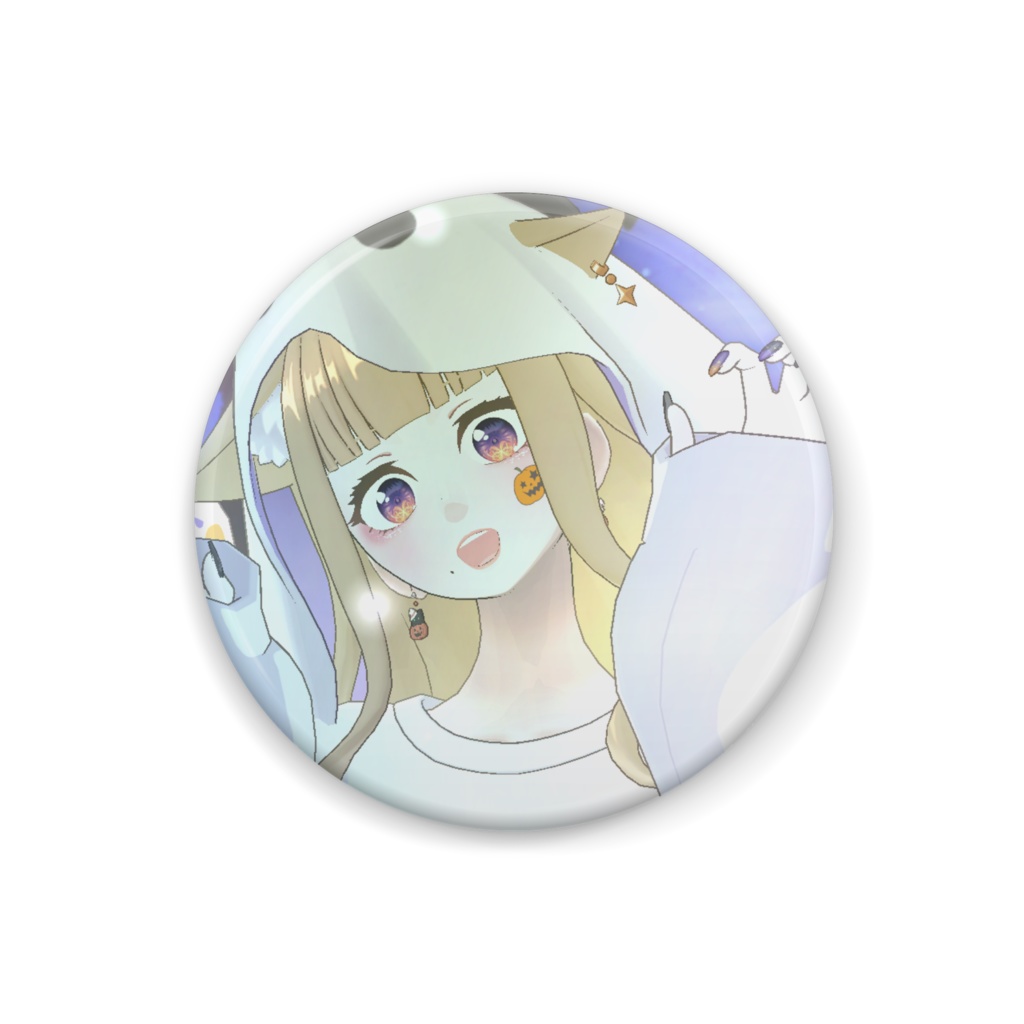 【あちゃん】ハロウィングッズ-缶バッジ