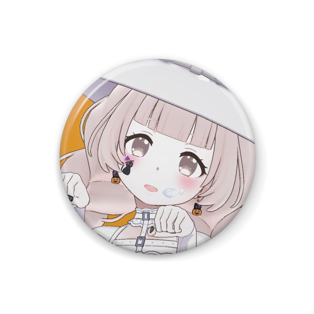 【おもち】ハロウィングッズ-缶バッジ