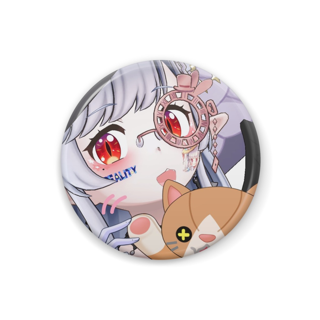 【キュうべえもやしねこ】ハロウィングッズ-缶バッジ