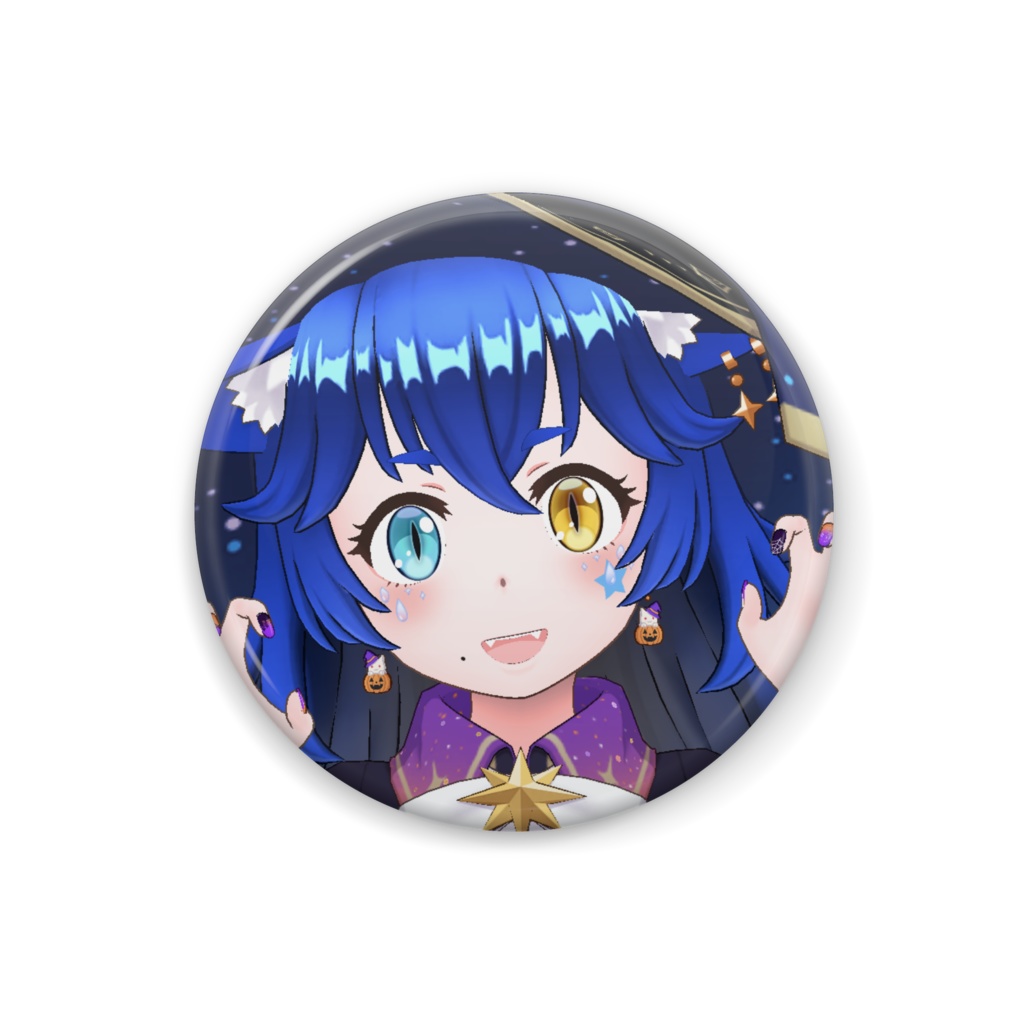 【めるる】ハロウィングッズ-缶バッジ