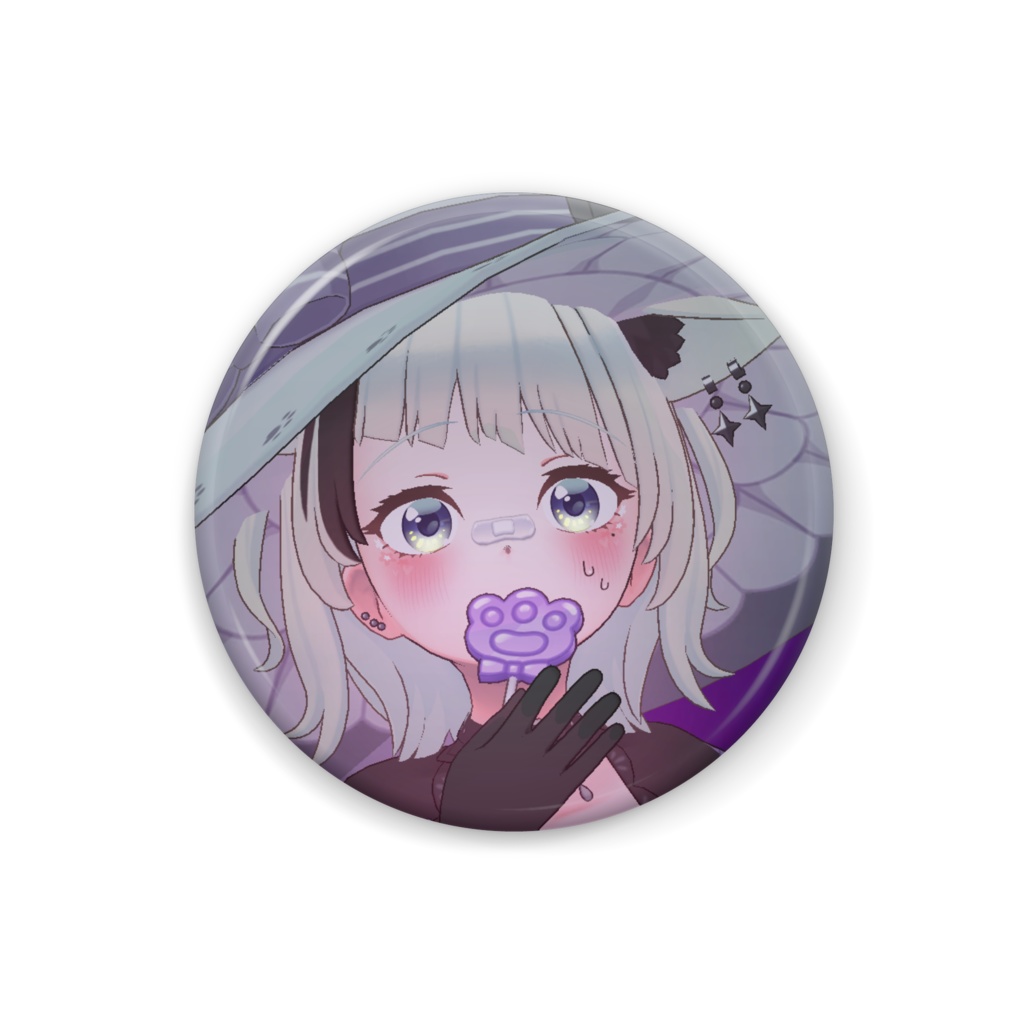 【飴笠あめ】ハロウィングッズ-缶バッジ