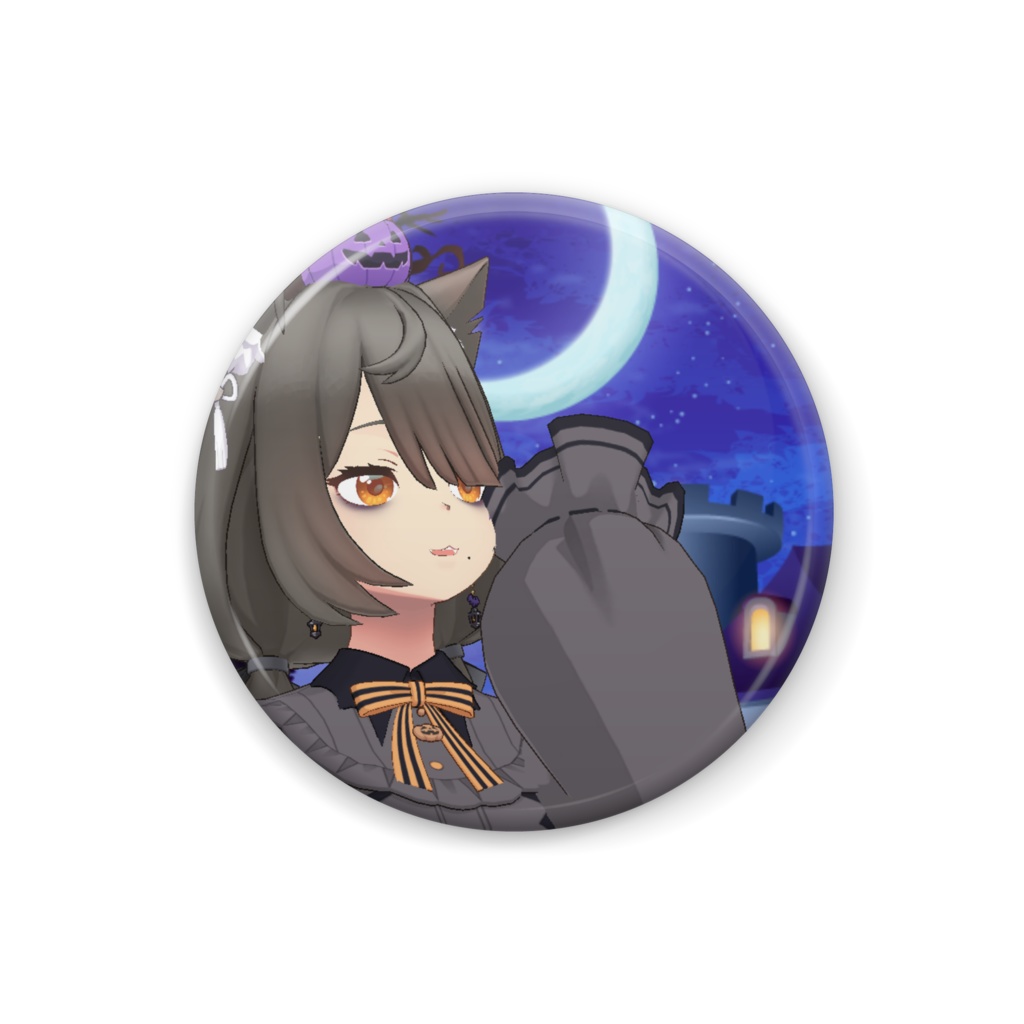 【華白シフォン】ハロウィングッズ-缶バッジ