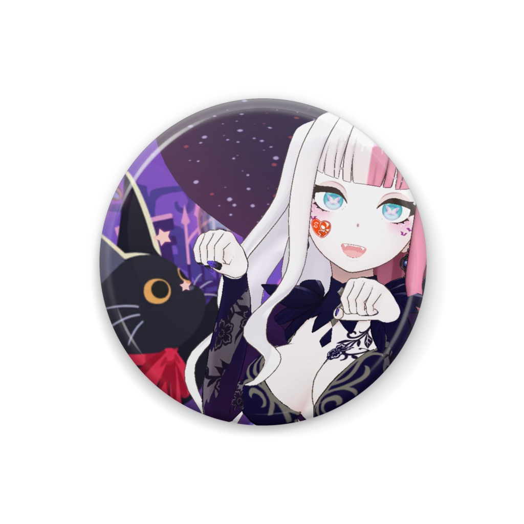【海老沼しゅり】ハロウィングッズ-缶バッジ