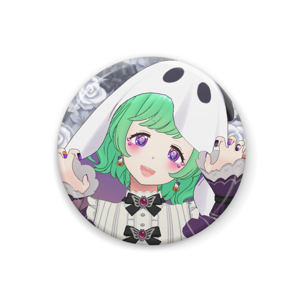 【甘雪和菓】ハロウィングッズ-缶バッジ