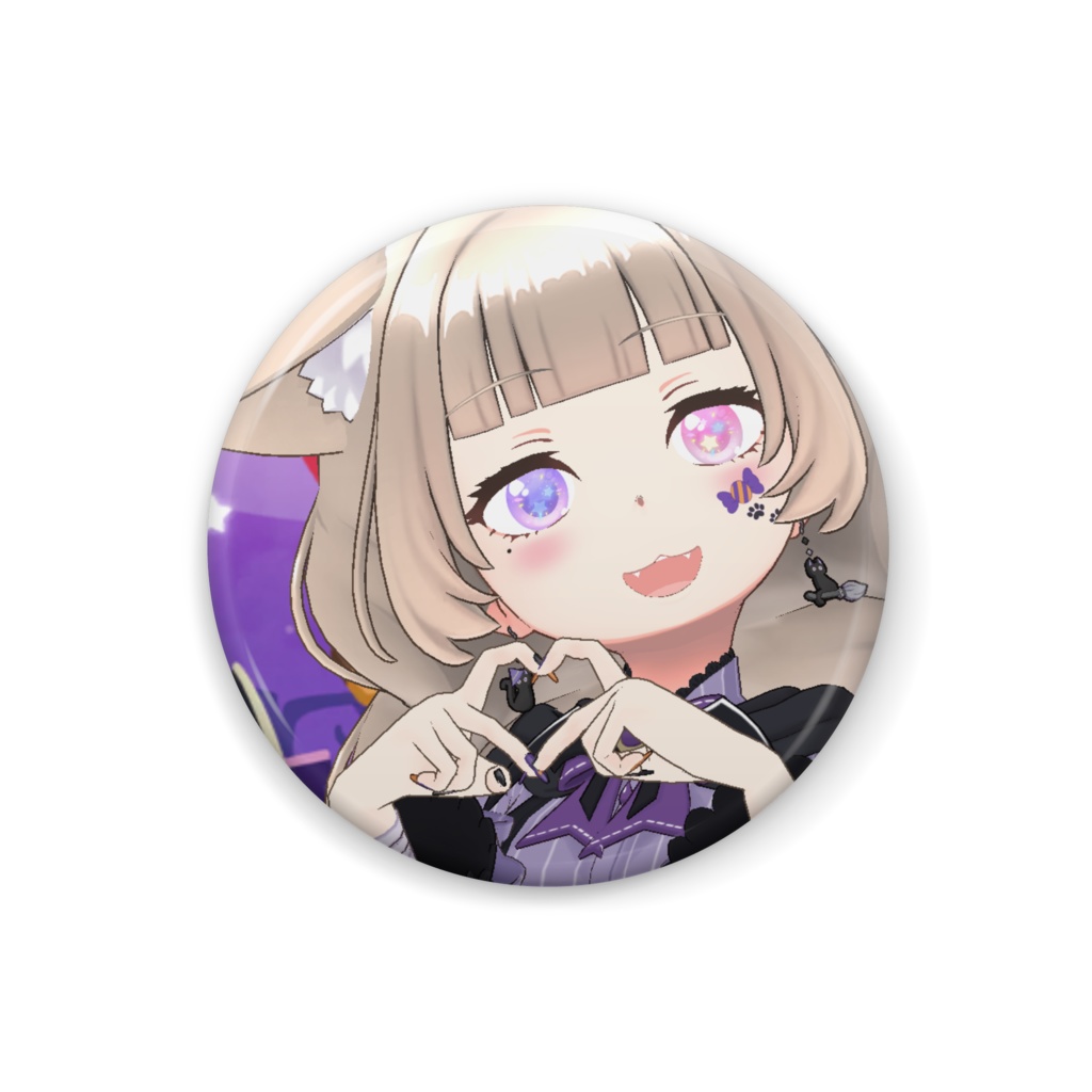 【詞ノ月やんやん】ハロウィングッズ-缶バッジ