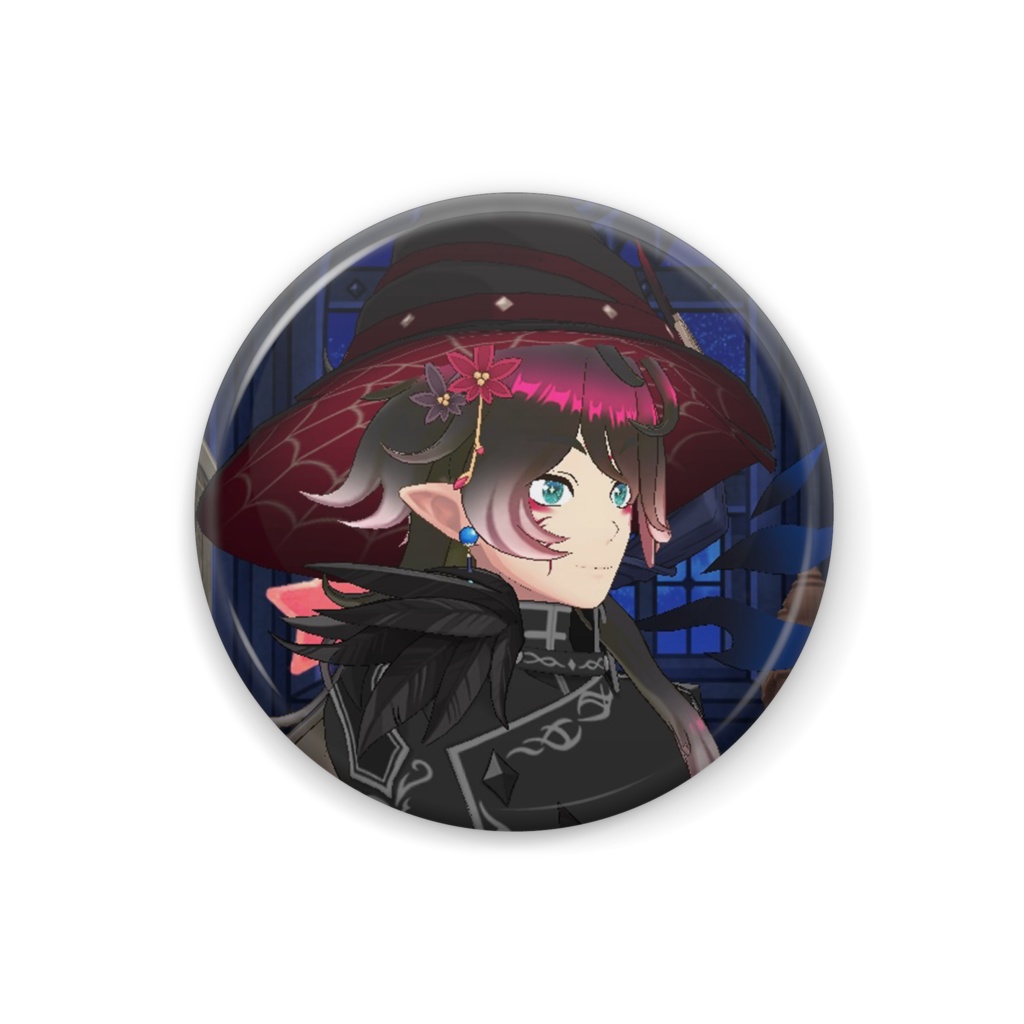 【漣碧湊月】ハロウィングッズ-缶バッジ