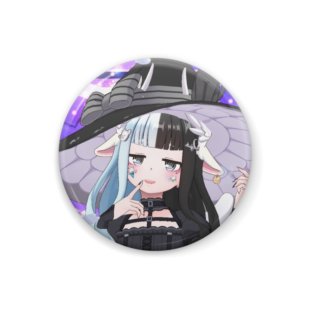 【亞紫太 ねる。】ハロウィングッズ-缶バッジ