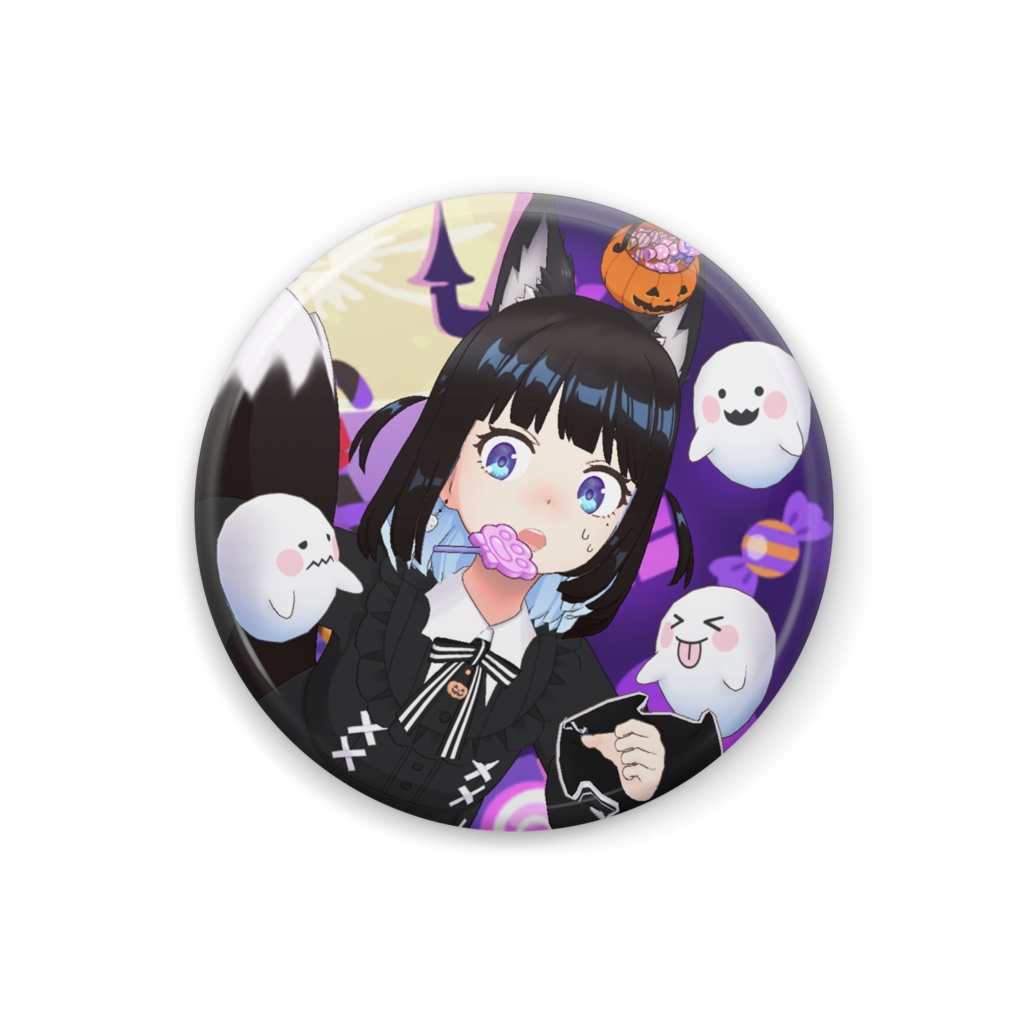 【惺】ハロウィングッズ-缶バッジ